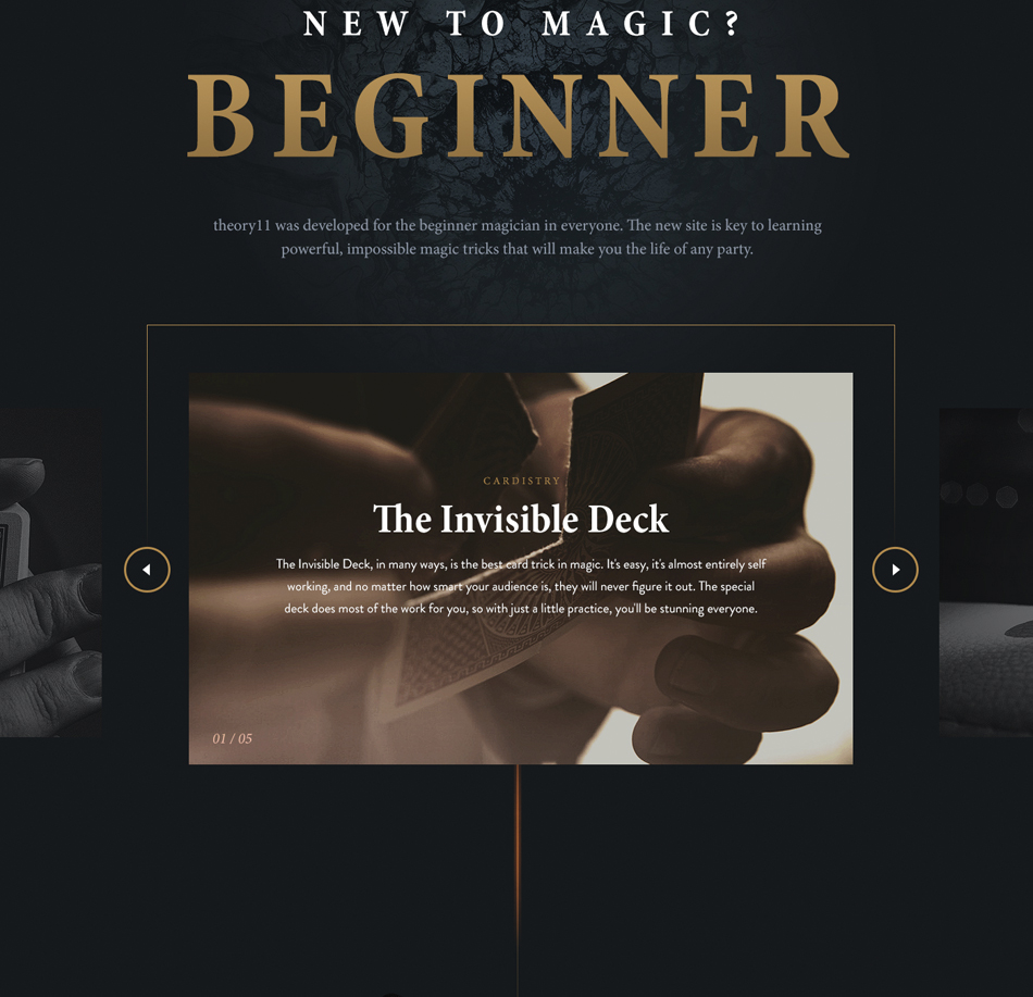 企业网页设计,品牌形象设计,Theory11奢侈游戏卡牌