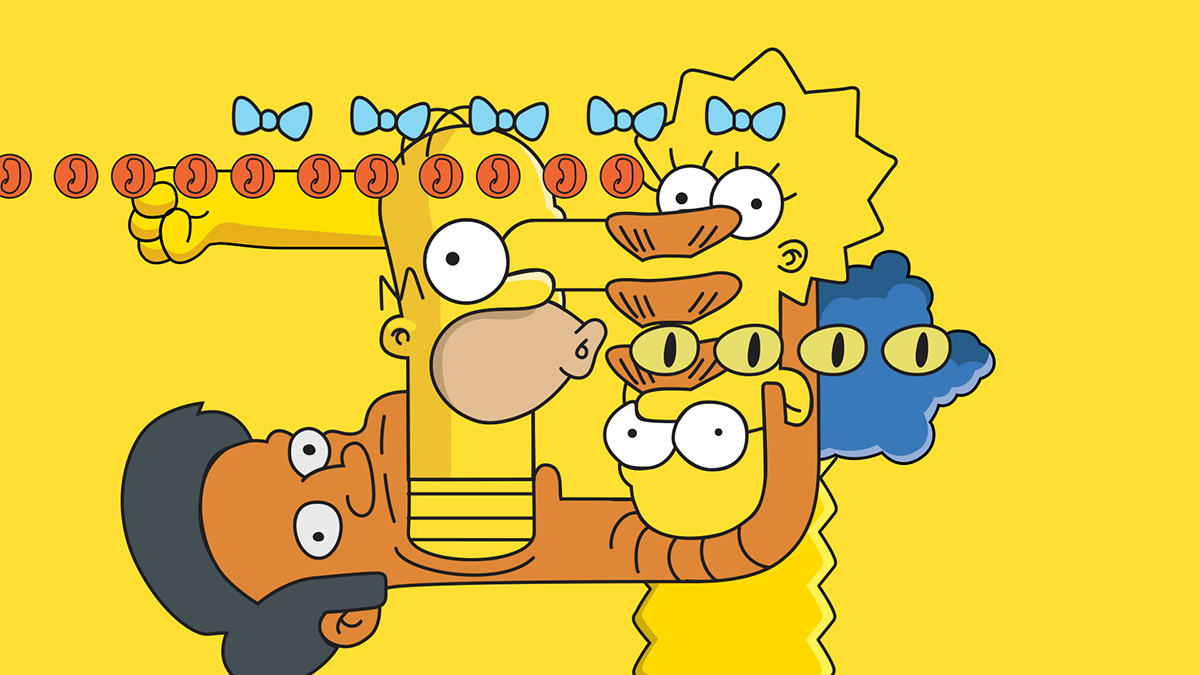 品牌形象设计,活动海报设计,公司VI设计,美国FXX网《辛普森一家》