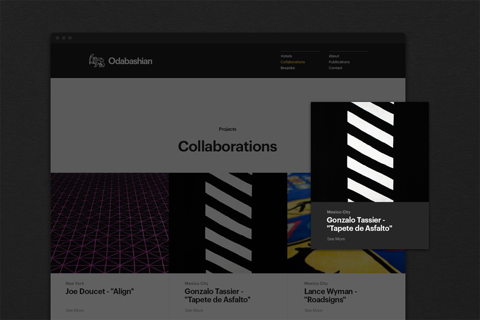 家居装饰用品企业网页设计，品牌形象设计，成都公司VI设计，odabashian手工地毯品牌