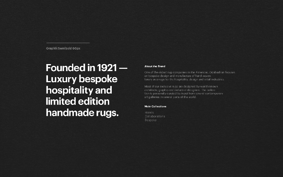 家居装饰用品企业网页设计，品牌形象设计，成都公司VI设计，odabashian手工地毯品牌