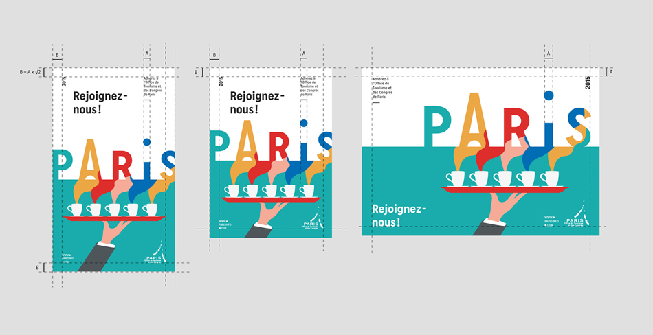 成都摩品VI设计公司,巴黎旅游观光局城市旅游品牌形象设计,标志LOGO设计