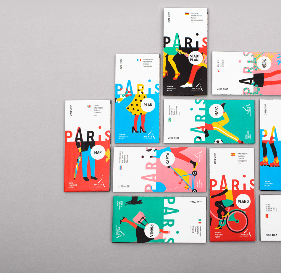 成都摩品VI设计公司,巴黎旅游观光局城市旅游品牌形象设计,标志LOGO设计