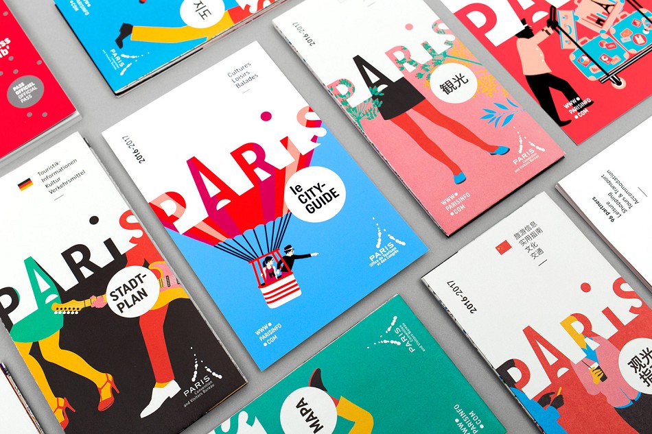 成都摩品VI设计公司,巴黎旅游观光局城市旅游品牌形象设计,标志LOGO设计