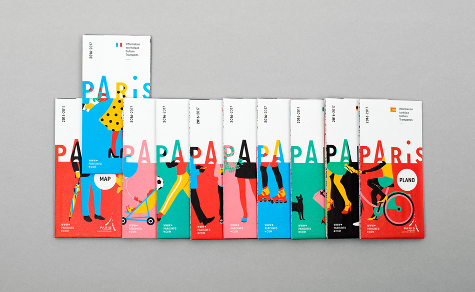 成都摩品VI设计公司,巴黎旅游观光局城市旅游品牌形象设计,标志LOGO设计