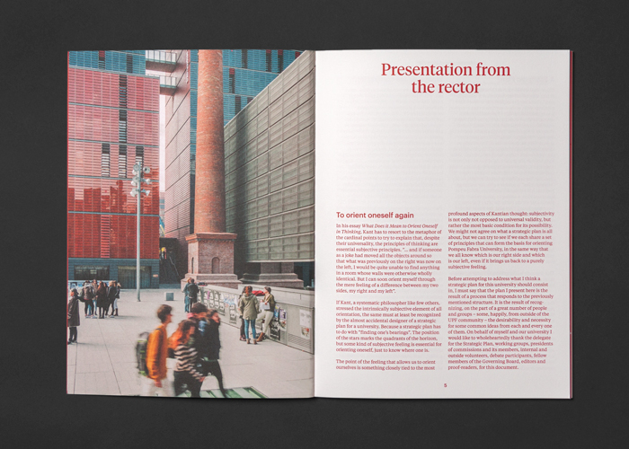 成都摩品平面设计公司,庞培法布拉大学Universitat Pompeu Fabra学校画册设计