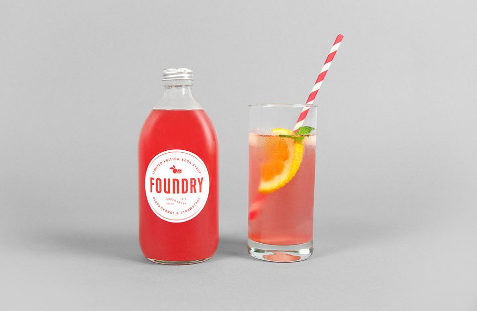 成都摩品包装设计公司-Foundry Soda Syrup苏打汽水糖浆品牌包装设计欣赏