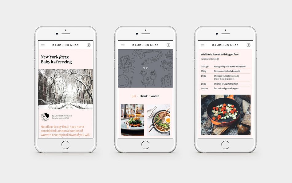 成都摩品品牌形象设计公司-Rambling Muse博客网页设计欣赏